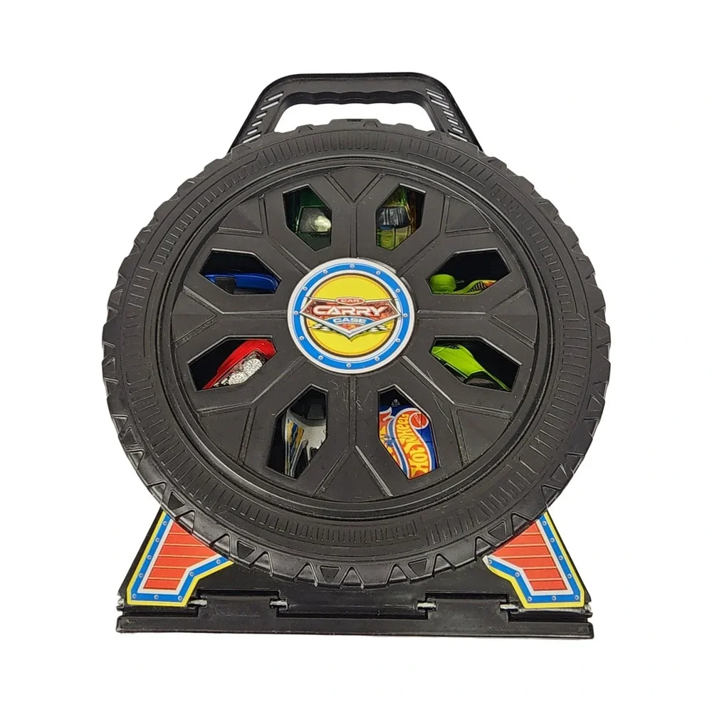 Carry Case Car Carrier Tire Shape Holder with Cars Hot Wheels